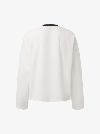 Graphic Print Long Sleeve Thermal Top for Casual Wear 