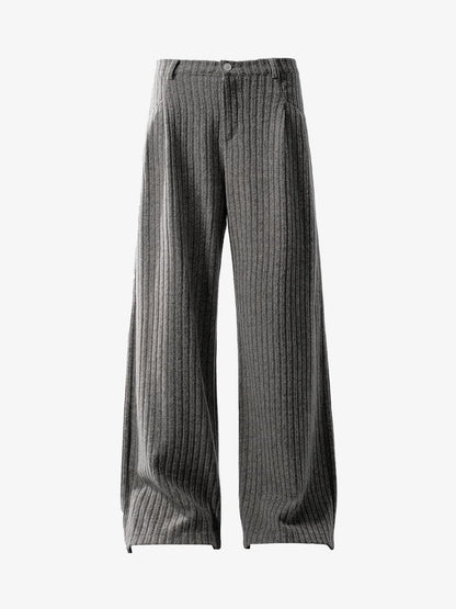 Wide-Leg Striped Trousers for Modern Elegance 