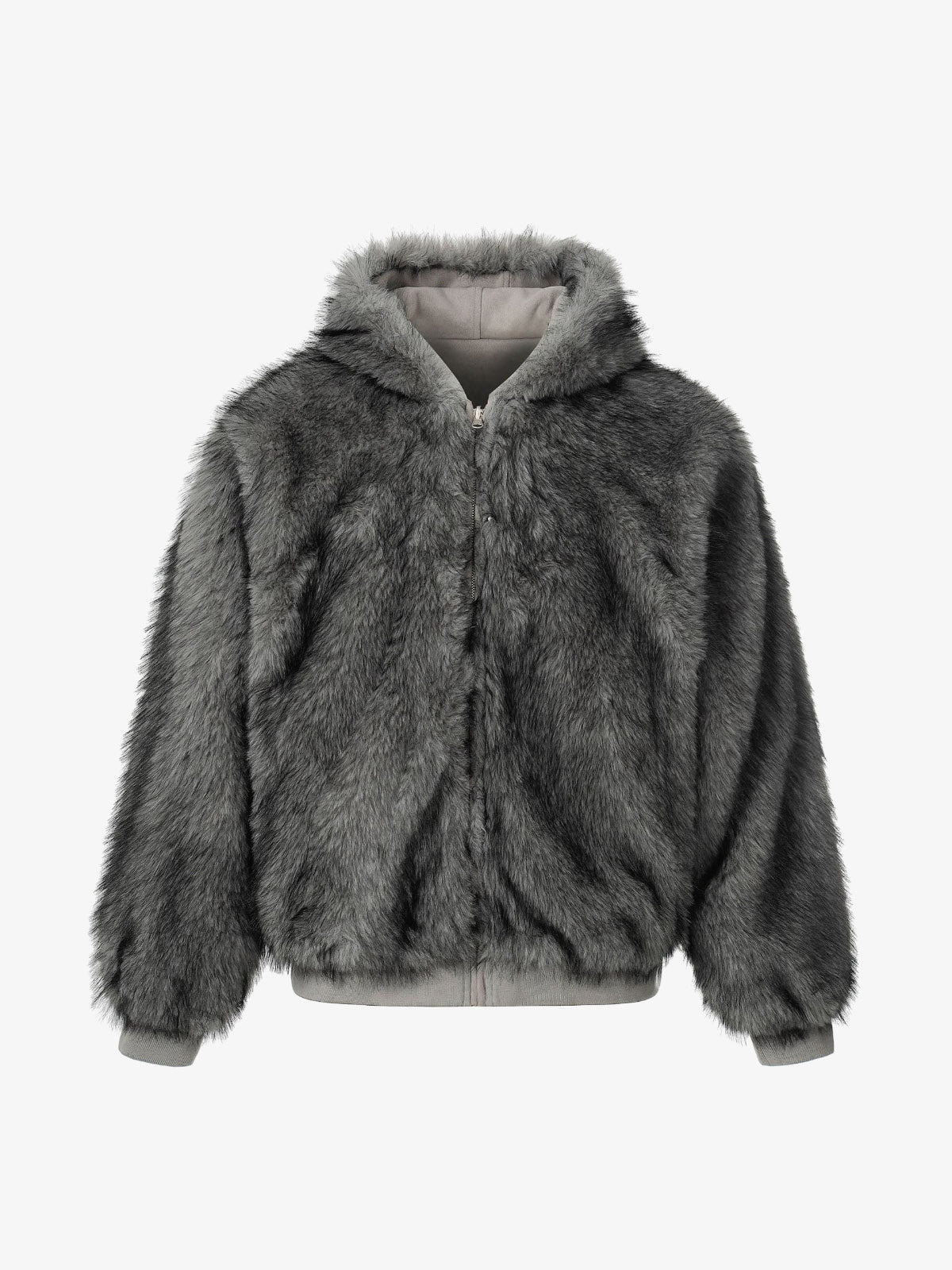 Stylish Faux Fur Hooded Jacket for Winter Warmth and Fashion 