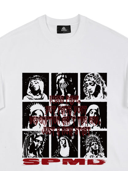 Original Saint Slogan Graphic T-Shirt 