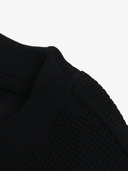 Cotton Blend Drip Print Oversized T-Shirt with Distressed Details 