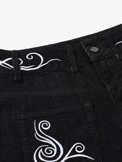 High-Waisted Wide-Leg Cargo Pants with Unique Pocket Design 