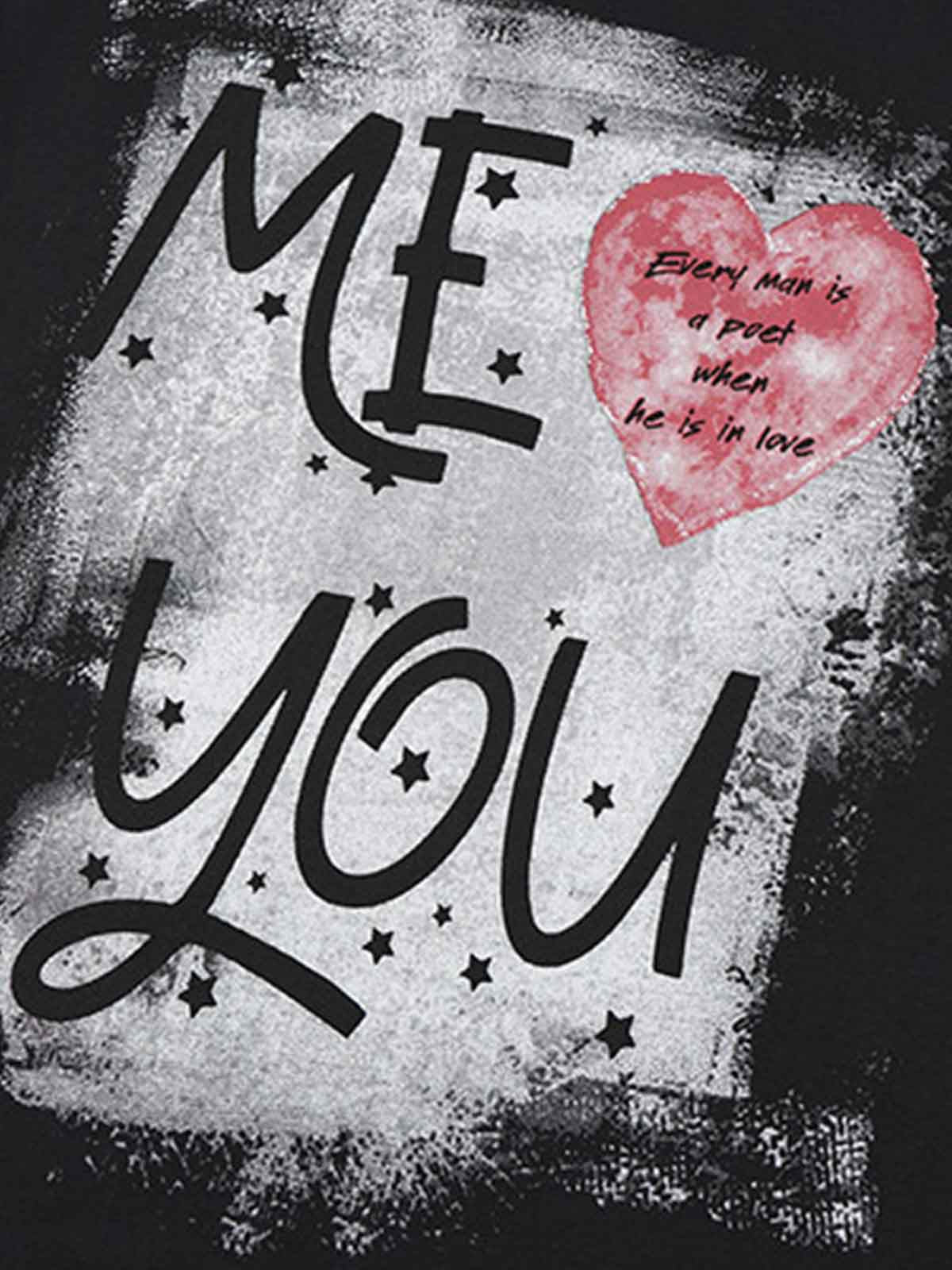 Cotton ME YOU Graphic Print Oversized T-Shirt for Men and Women?