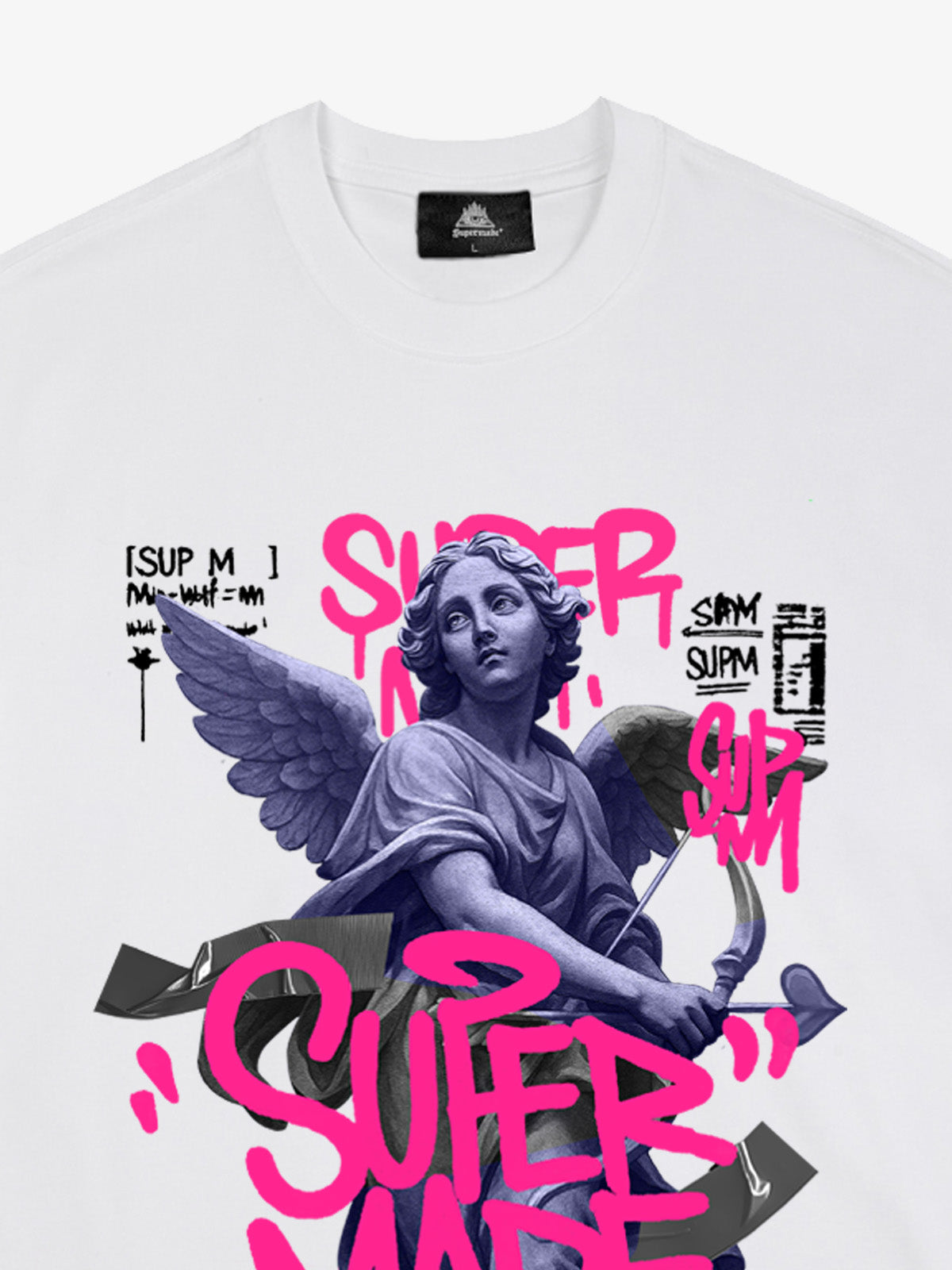 Street Lucky Angel graphic design T-shirt 