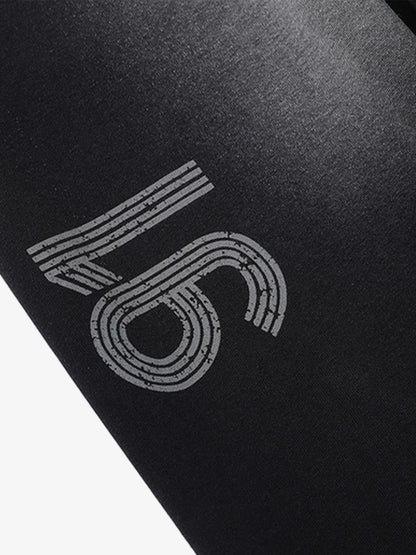 Distressed Gradient Drawstring Wide Leg Pants 