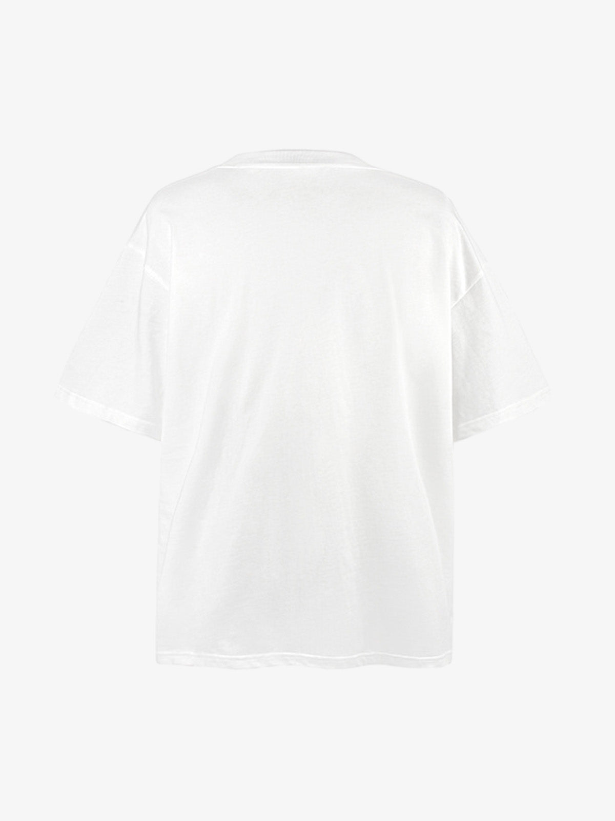 Cotton Oversized T-Shirt with Abstract Graphic Print - Streetwear Style Men's Casual Top 