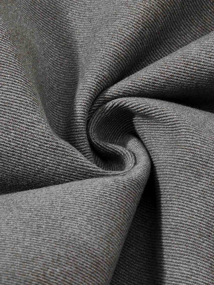 Washed Pleated Wide-Leg Jeans 