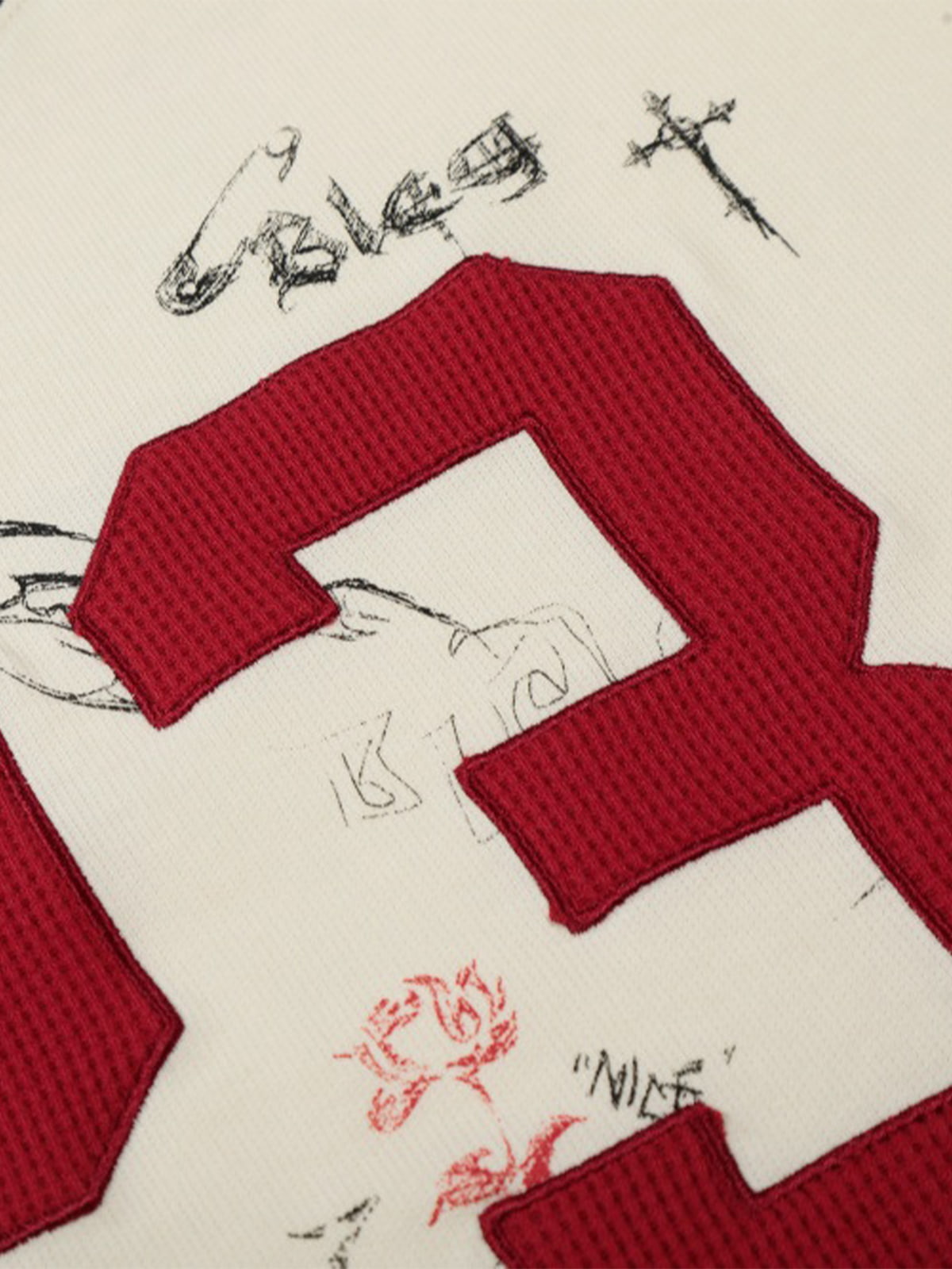 Cotton Long Sleeve T-Shirt with Number 23 Print and Graphic Design for Casual Wear?