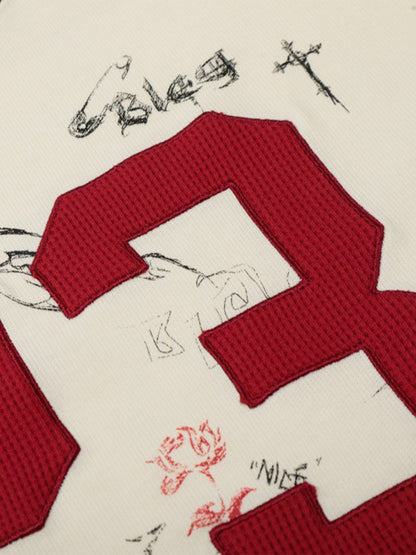 Cotton Long Sleeve T-Shirt with Number 23 Print and Graphic Design for Casual Wear?