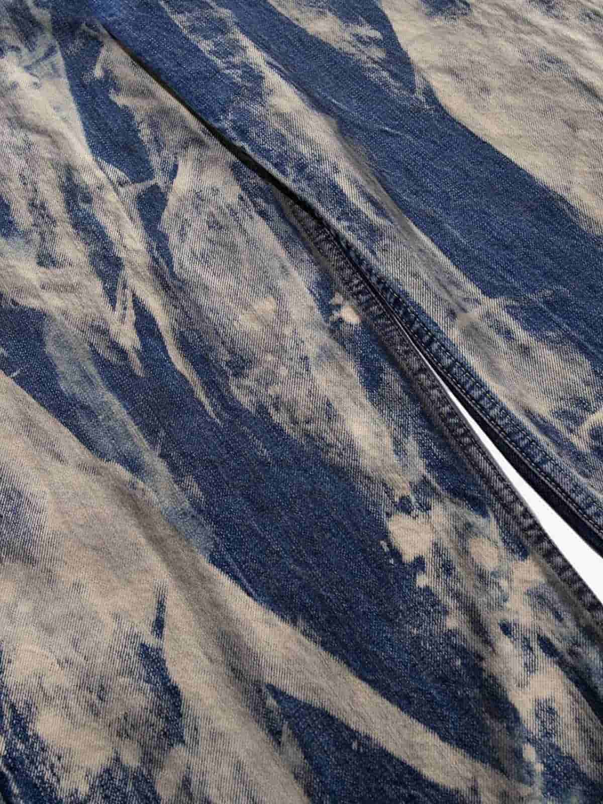 Wide-Leg Tie-Dye Denim Pants for Women - Fashionable and Comfortable Design 