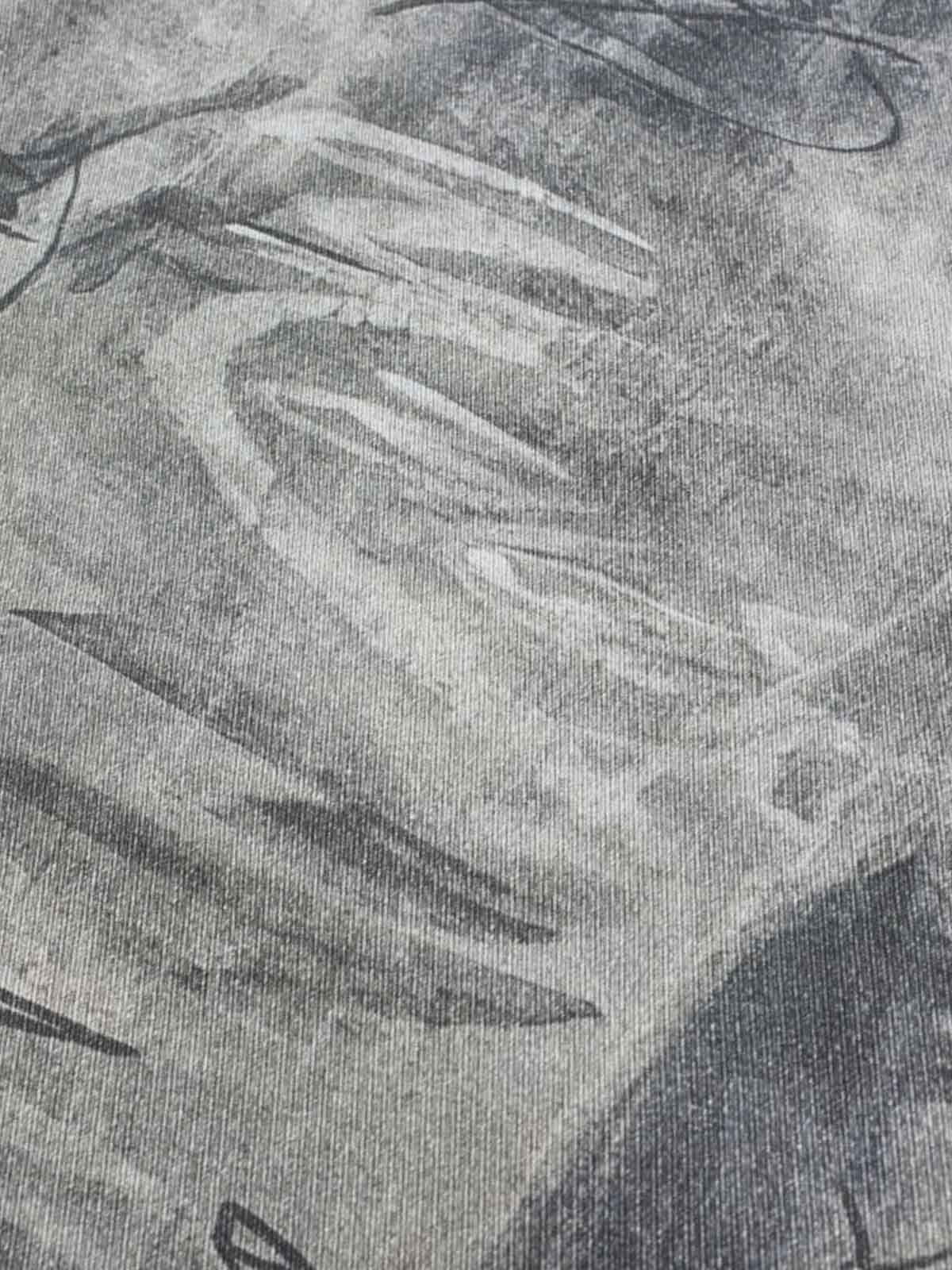 Denim Wide Leg Pants with Graffiti Print High Waist Baggy Style Streetwear Jeans for Men and Women 