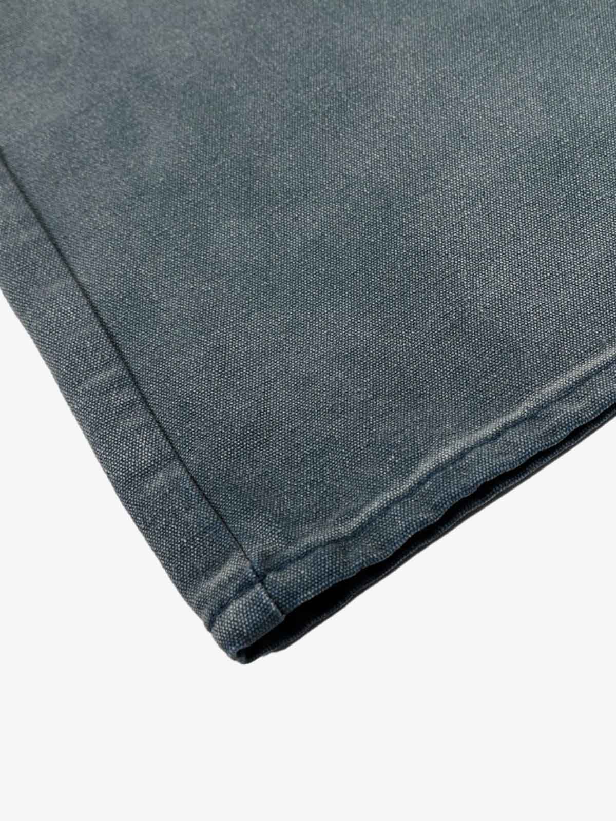 High-Waisted Wide-Leg Denim Pants with Asymmetric Wrap Design 