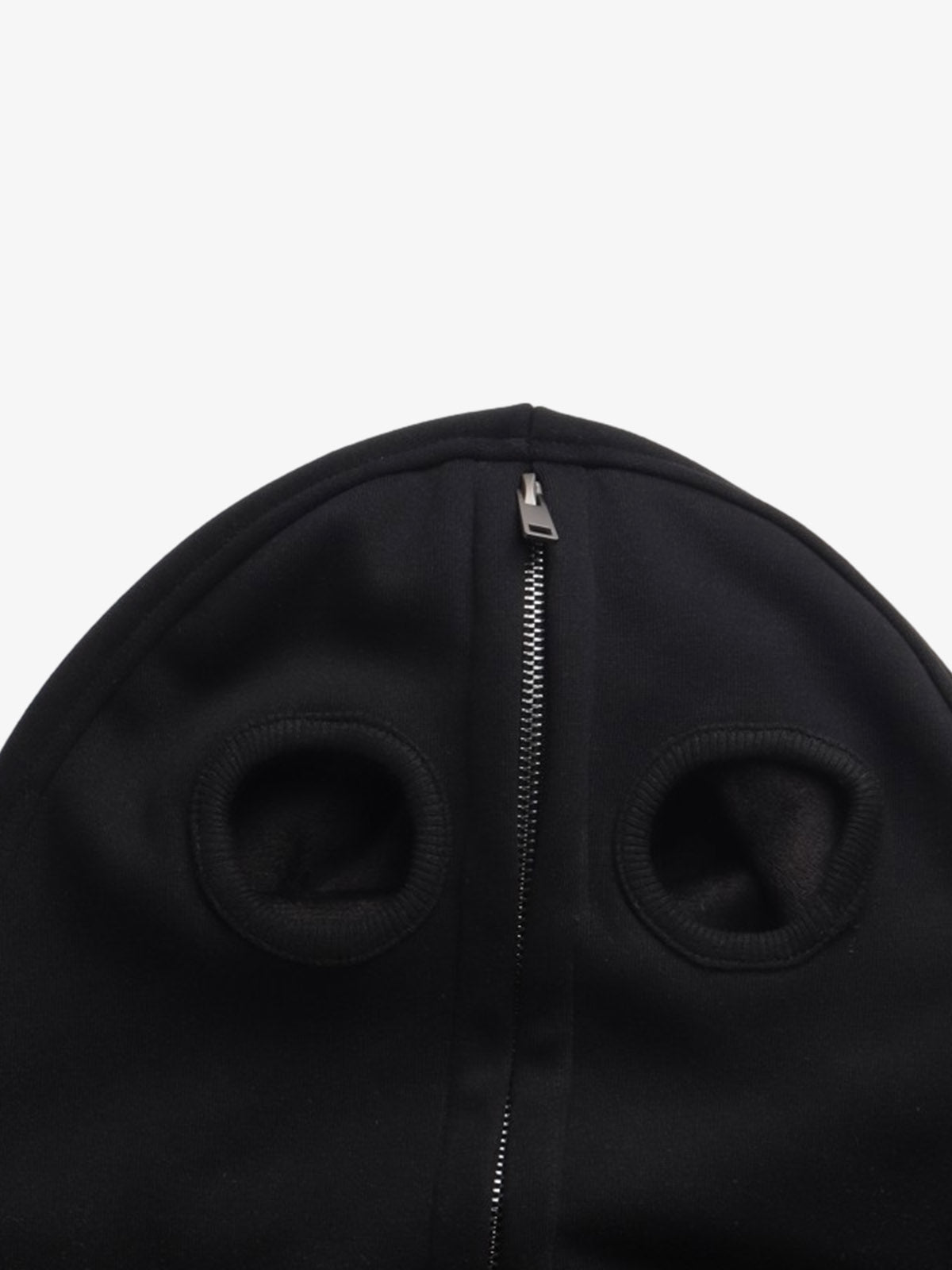 Cotton Blend Hooded Zip-Up Costume Jacket with Eye Holes and Gloves, Gothic Horror Style Full Coverage Hoodie for Cosplay and Halloween 