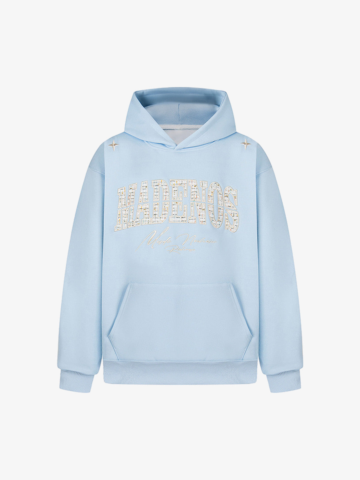 Stylish Hooded Sweatshirt with Embellished Lettering for Men and Women - Perfect for Casual Wear 