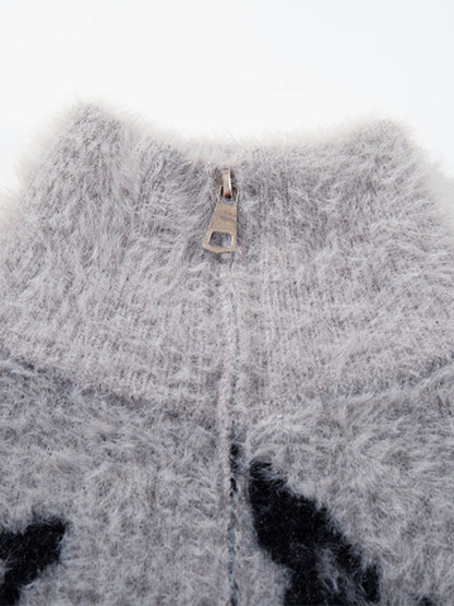 Cozy Pink Patterned Sweater for Women - Perfect for Casual and Festive Occasions 