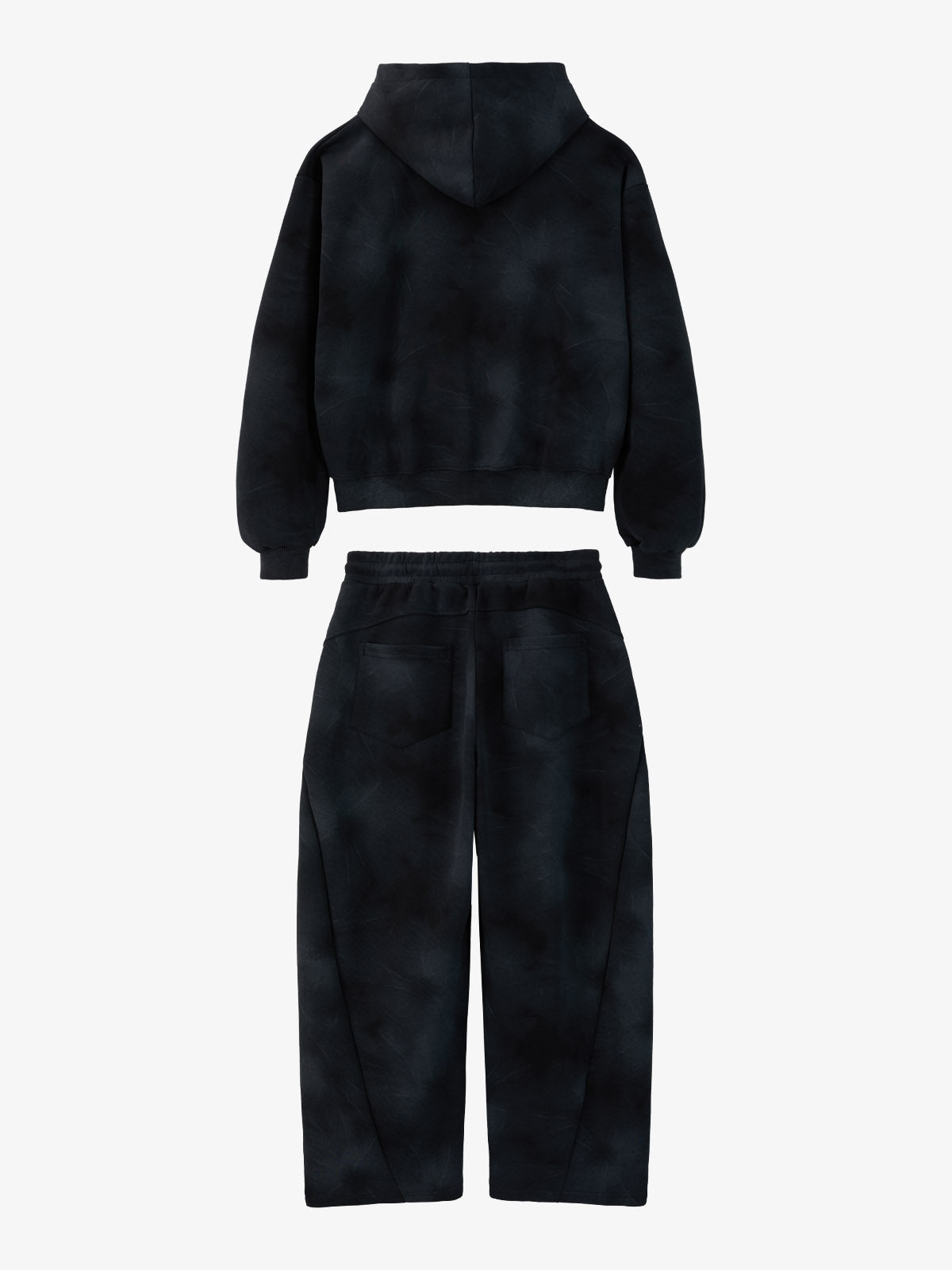 Cotton Blend Tie-Dye Hoodie & Sweatpants Set - Cozy Casual Lounge Wear for Women?