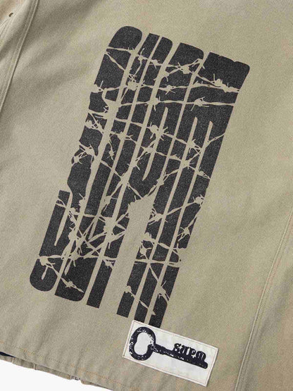 Supermade Multi-Element Appliqu¨¦ Patchwork Denim Suit?