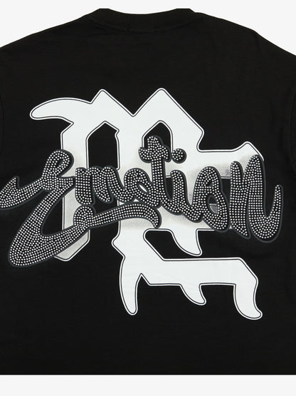 Retro Cupid Rhinestone Graphic T-Shirt 