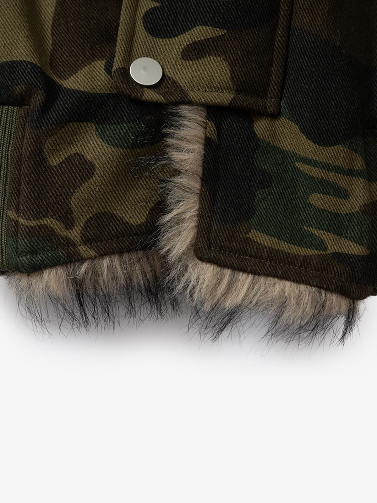 Winter-Ready Corduroy Jacket with Faux Fur Trim for Men 