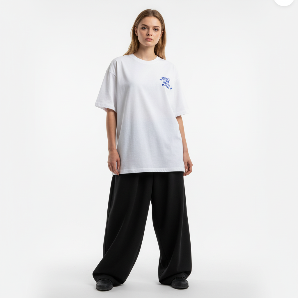 Thesupermade Letter Print Virtual T-Shirt - 2025