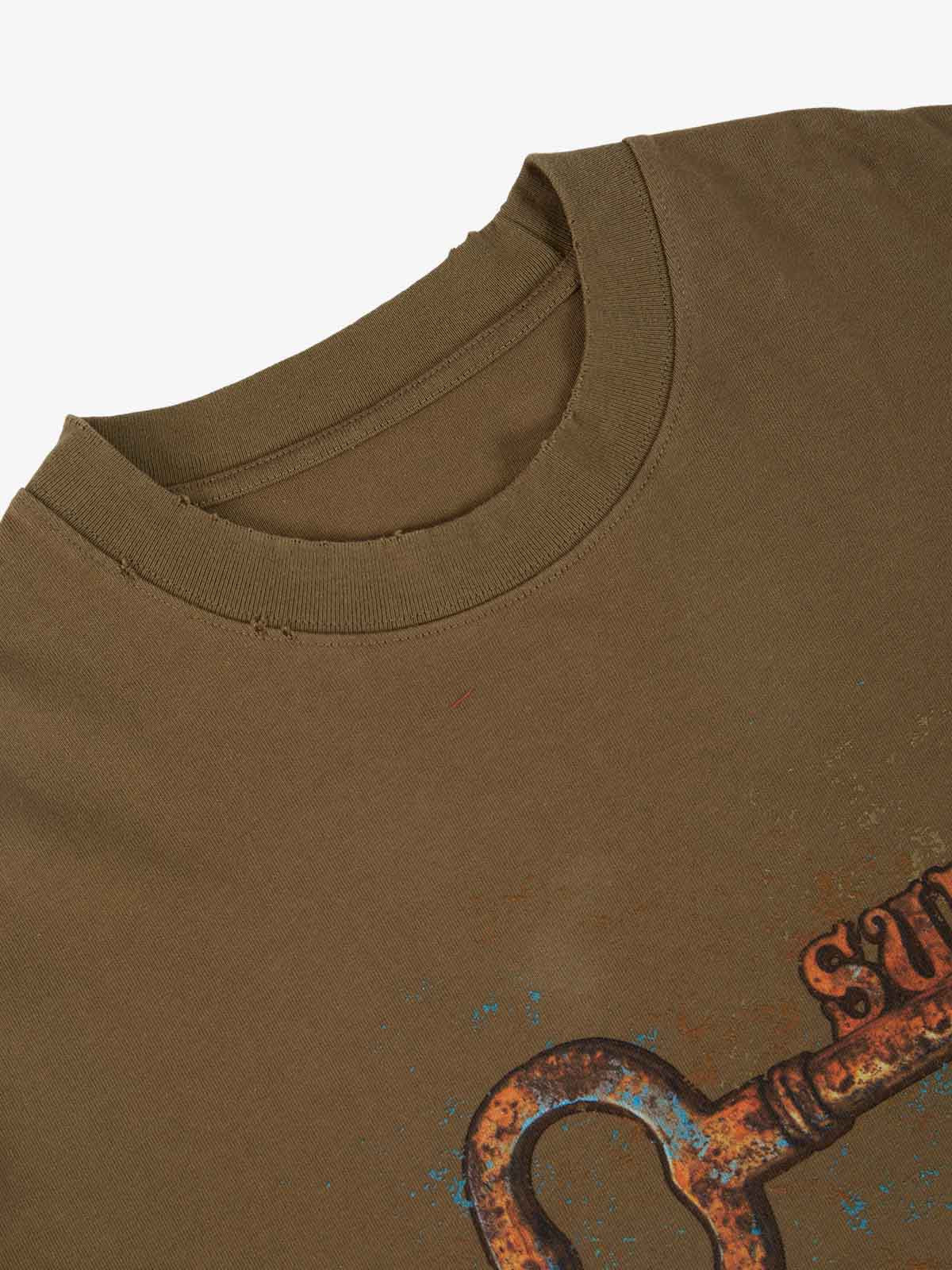 Supermade Rusty Metal Key Print T-Shirt?