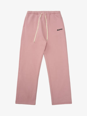 SUPM Minimalist Logo Pink Hoodie and Sweatpant Set 