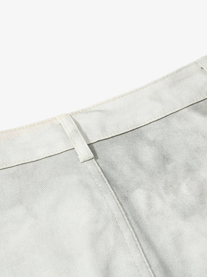 Stylish Wide-Leg Cargo Pants with Unique Embroidery and Zipper Accents 