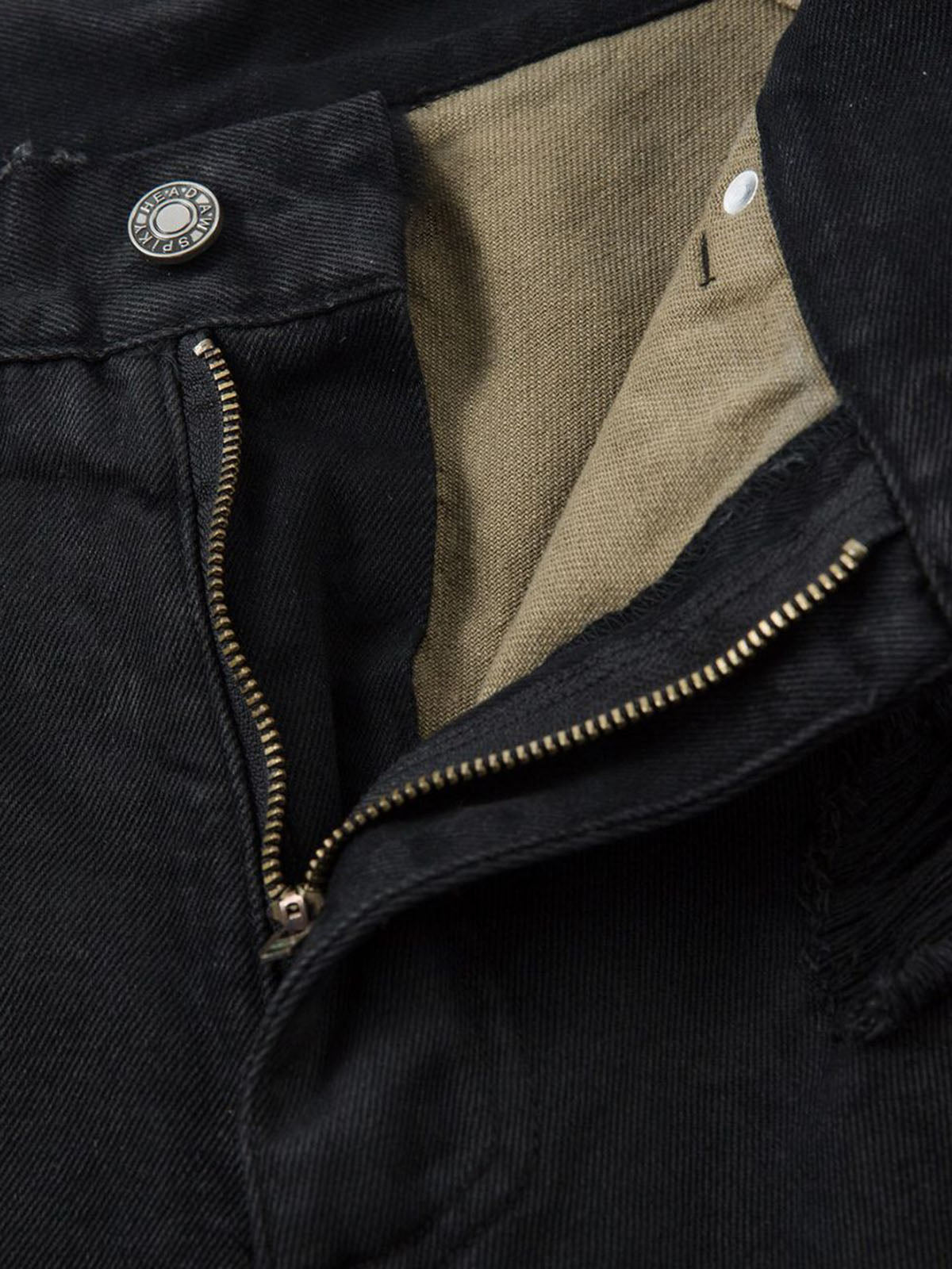 Distressed Ripped Black Denim Shorts 