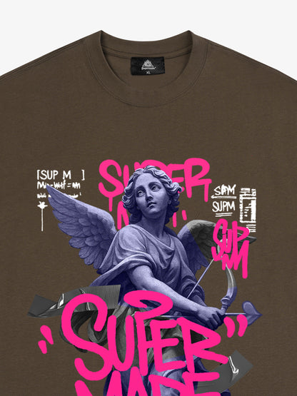 Street Lucky Angel graphic design T-shirt 
