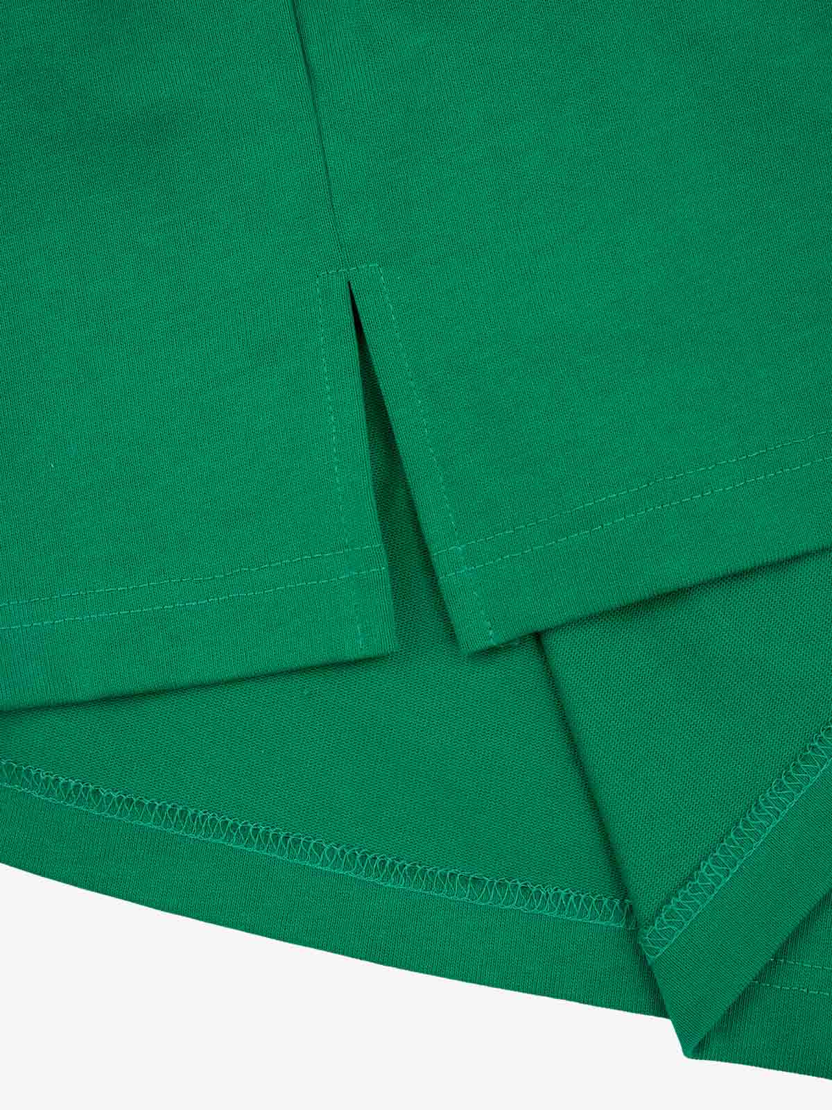 Supermade Color-Blocked Polo Collar Embroidered Print Long-Sleeved Jersey?