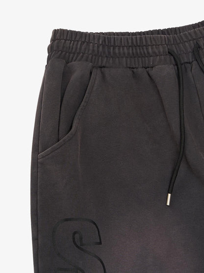 Thesupermade Washed and Ripped Skull Themed Hooded Cardigan Sweatshirt Set 