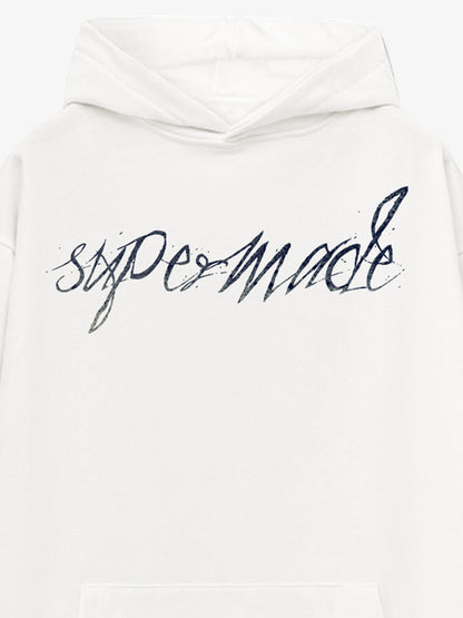 THE SUPERMADE  Vintage-Style Graphic T-Shirt with Inspirational Text and Cross Design 