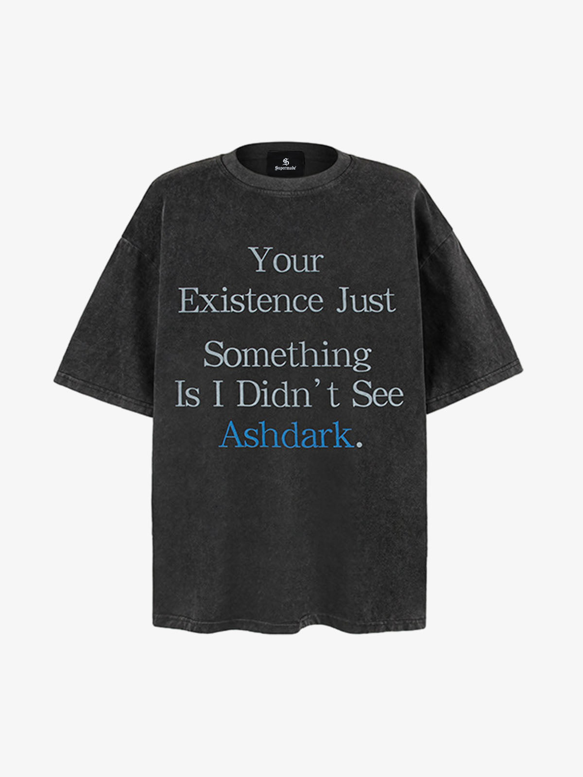 Thesupermade American Retro Color-blocked Letter Print T-shirt 