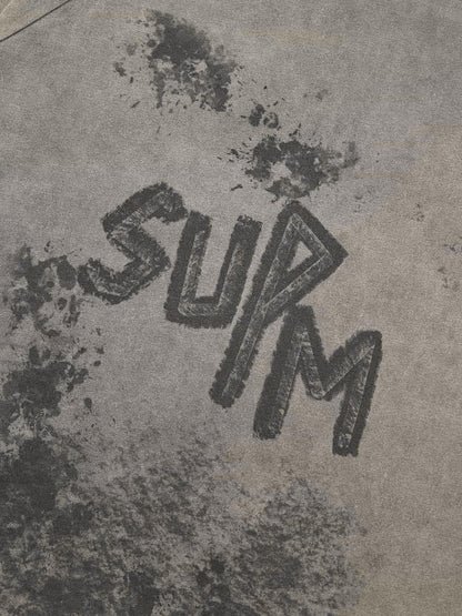 Original Retro Contrast Color Faux Two-Piece Long-Sleeved T-Shirt 