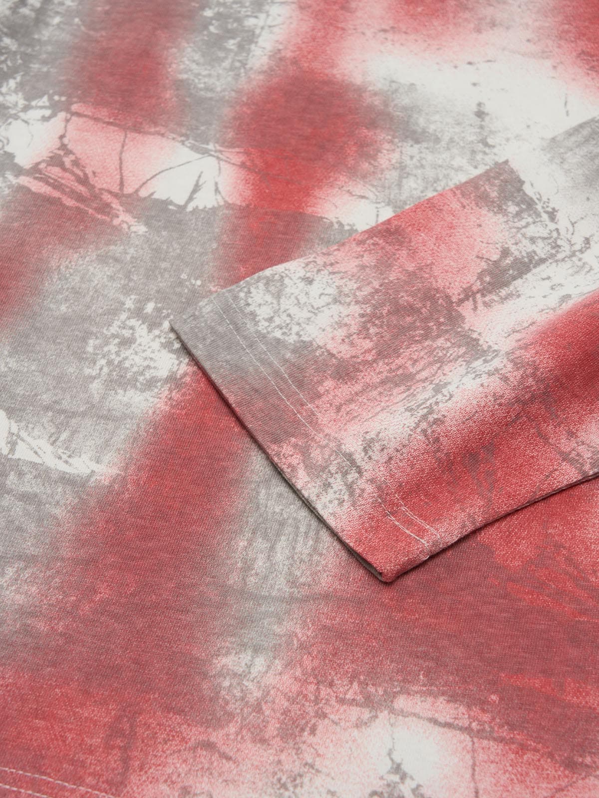 Street Dirty Bye Gradient Design Long-Sleeved T-Shirt 