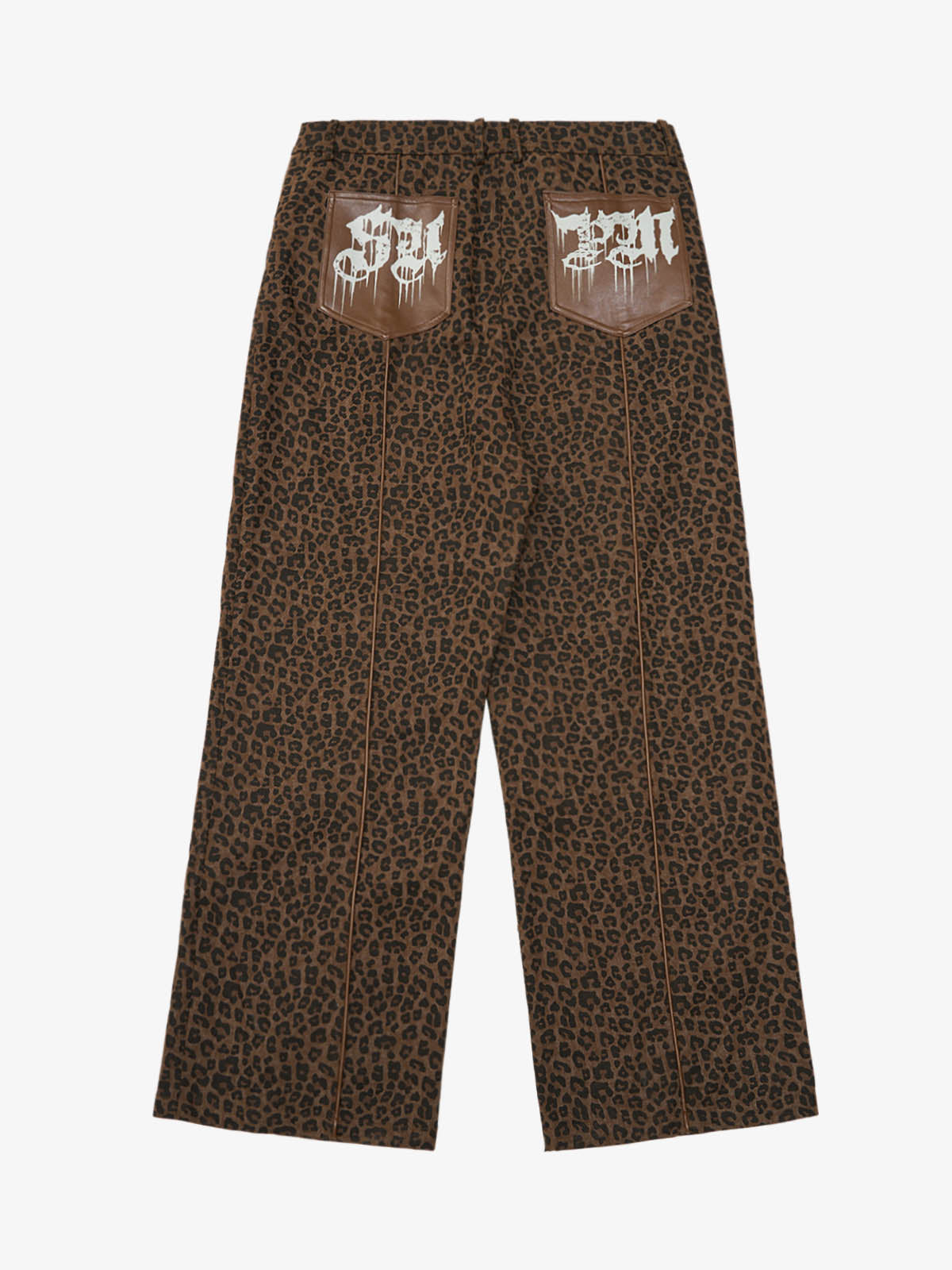 SUPM Letter Graffiti Cross Frame Leopard Print Set 