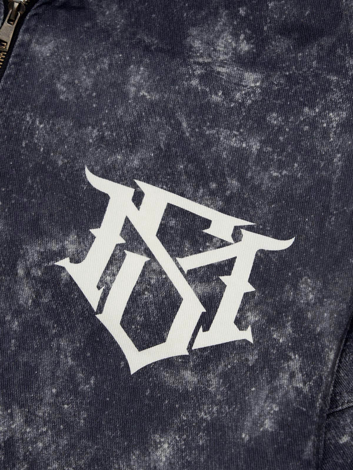 Original Oversized Denim Hoodie And Shorts Set 