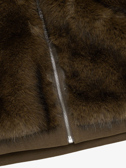 Supermade Embroidered Fur Jacket 