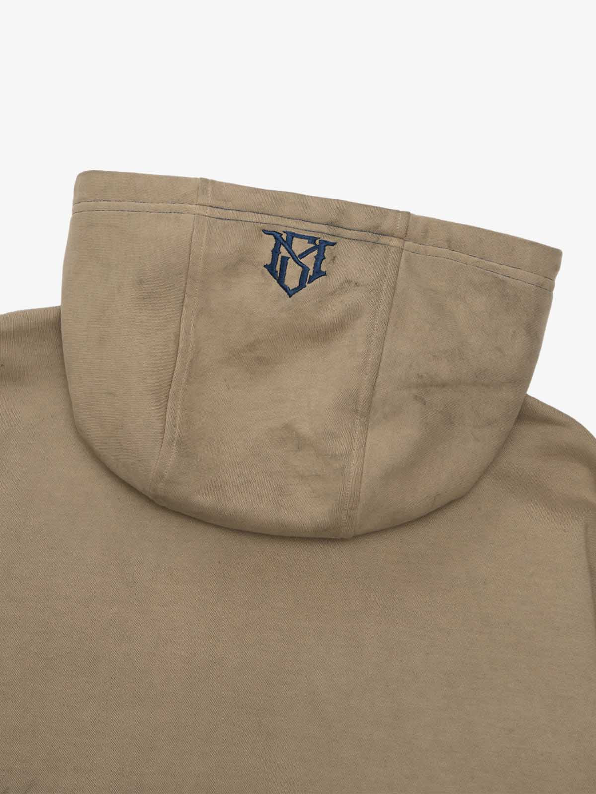 SUPERMADE Thorn Embroidery Zip Hooded Sweatshirt 