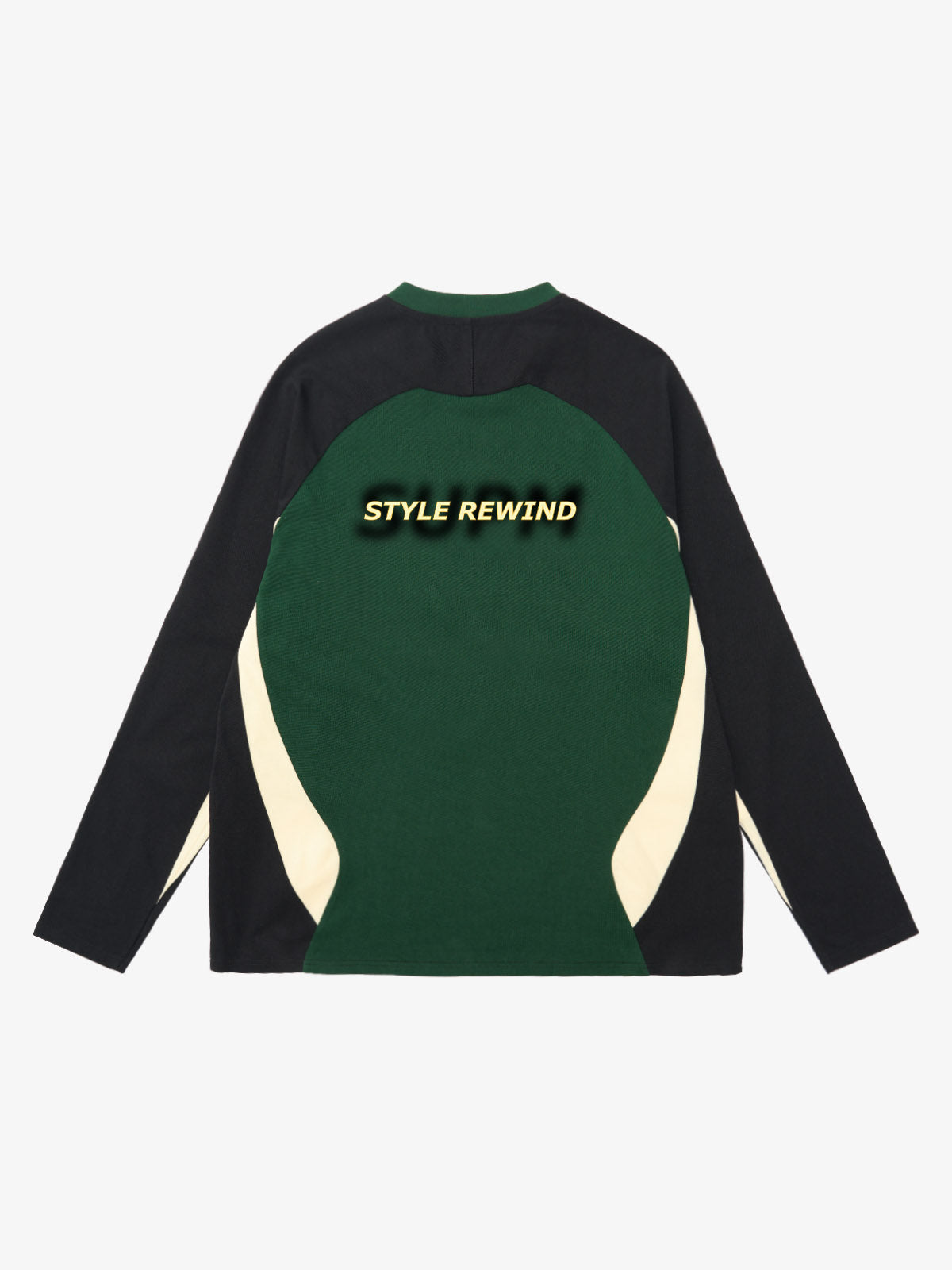 Original Retro Contrast Color Long-Sleeved T-Shirt 