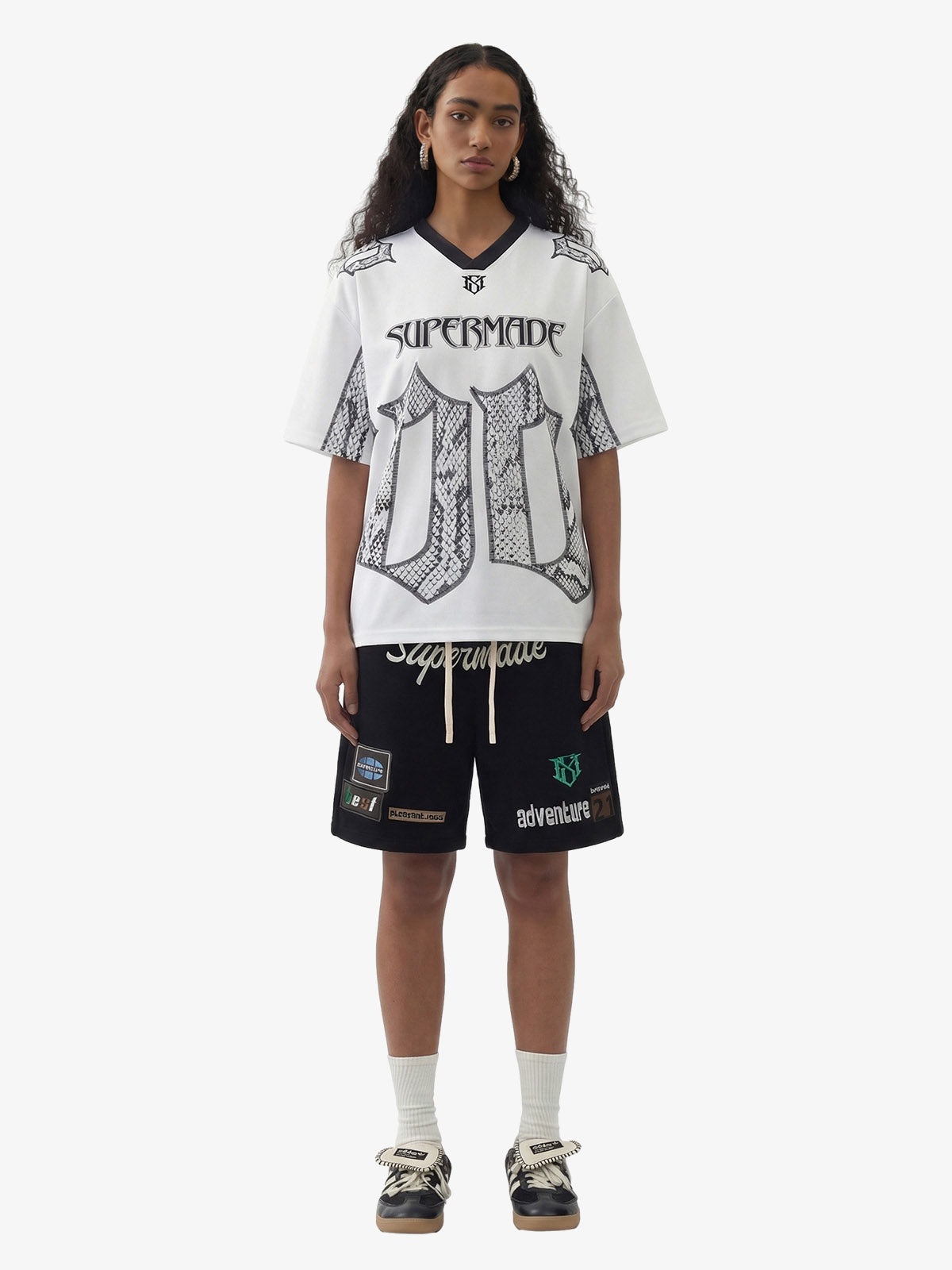 Jersey Style Snake Print T-Shirt - 2418