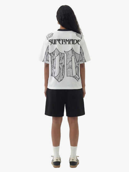 Jersey Style Snake Print T-Shirt - 2418