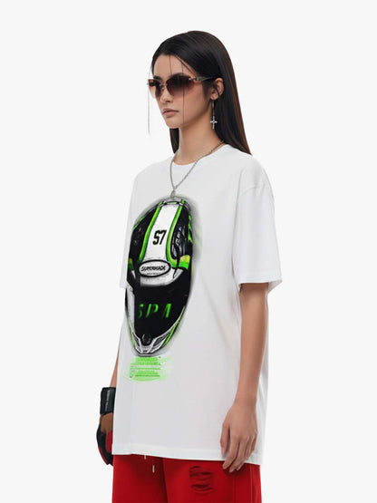 Motorcycle Helmet Graphic T-Shirt