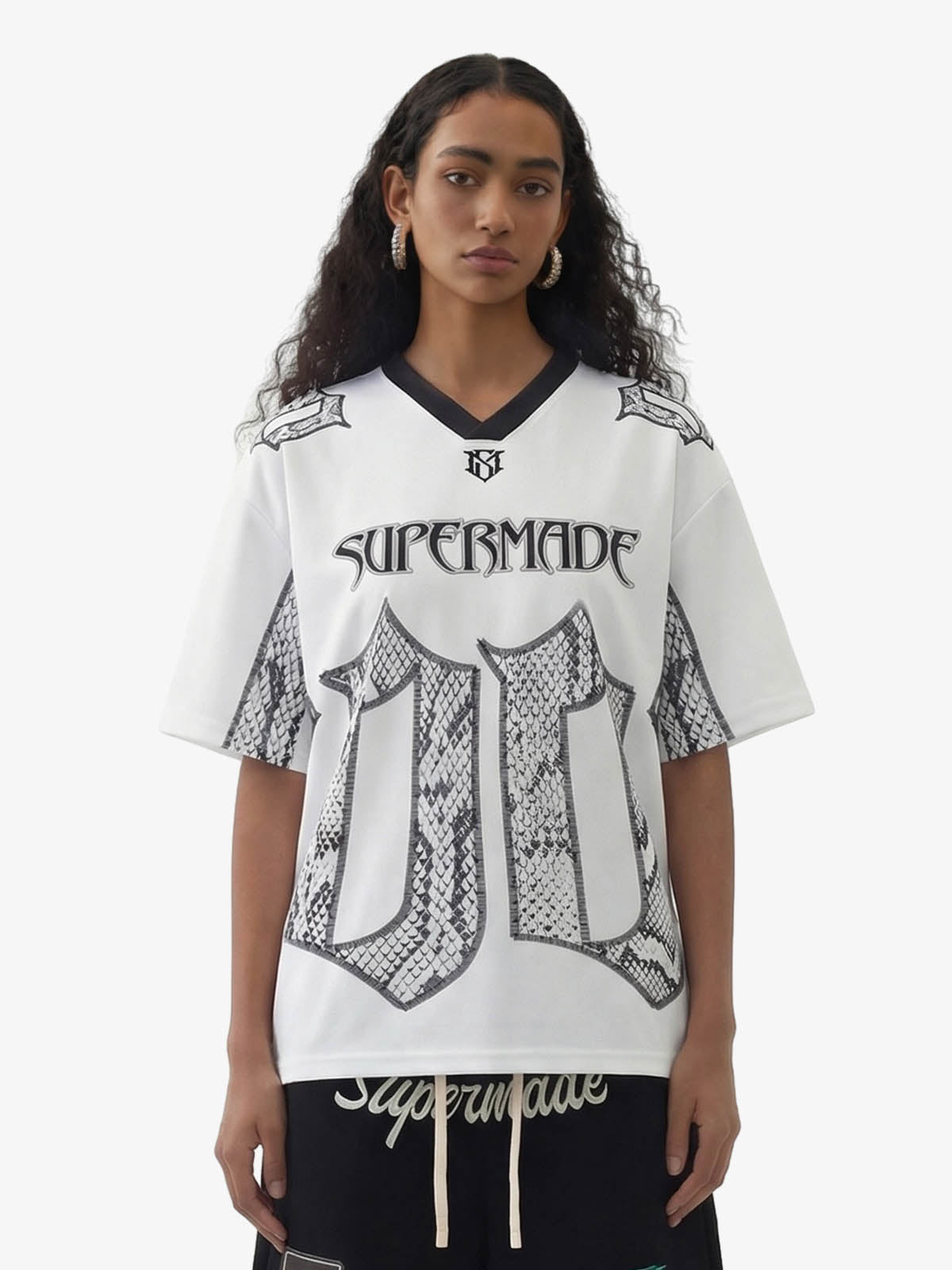 Jersey Style Snake Print T-Shirt - 2418