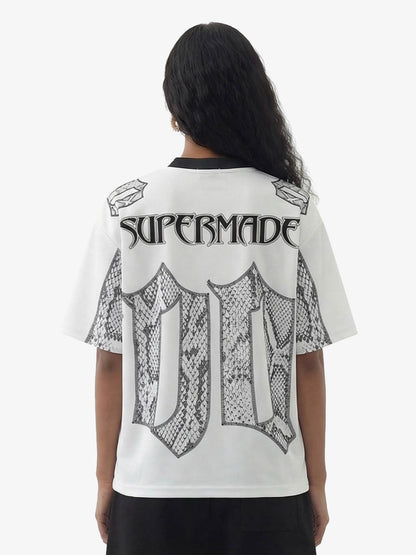 Jersey Style Snake Print T-Shirt - 2418