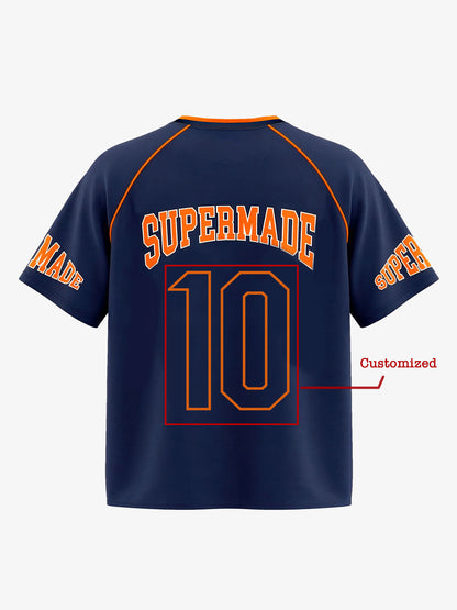 Supermade Color-Blocked Sport Jersey Pattern Customization 