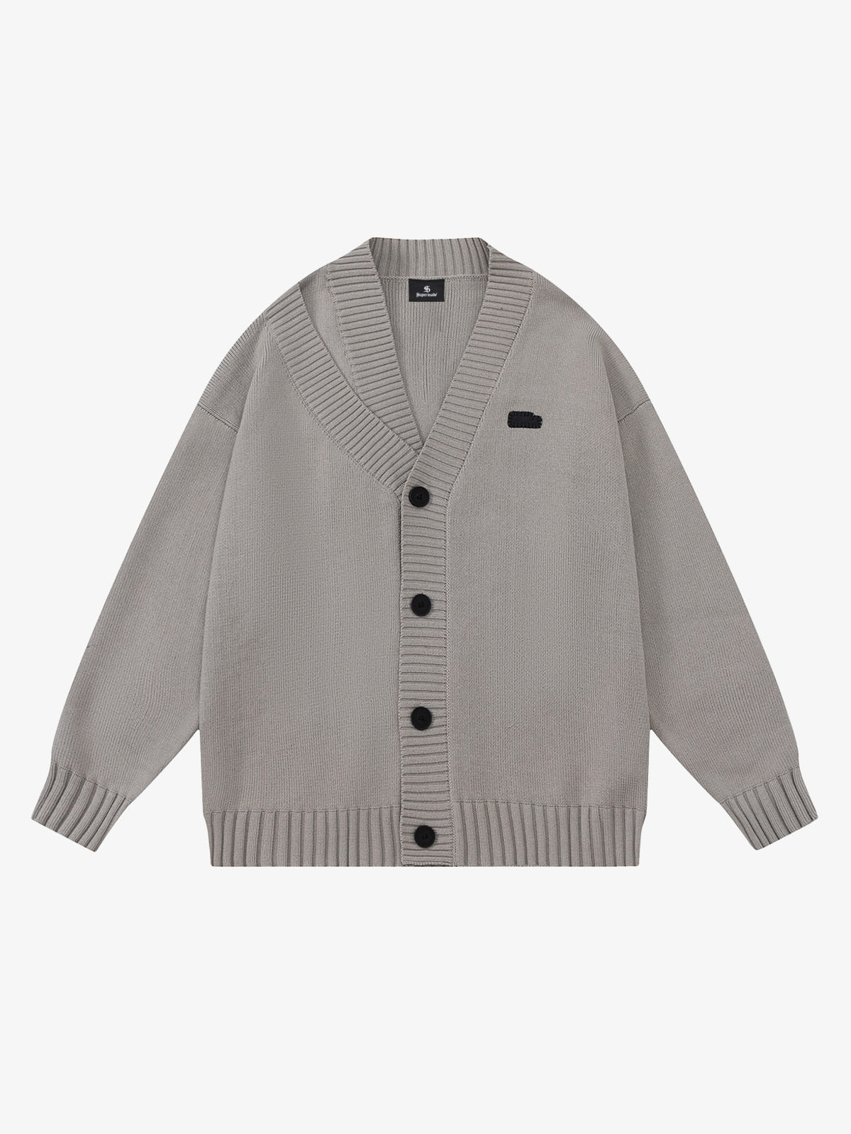 Cotton Blend Oversized V-Neck Cardigan Sweater for Men and Women 