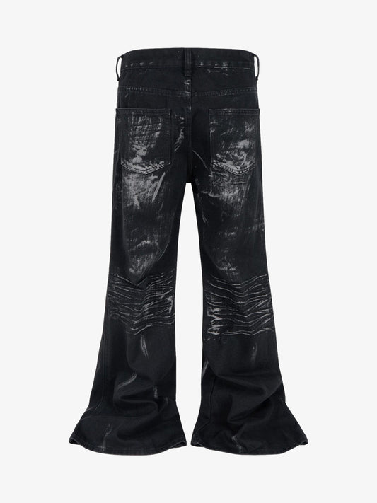 Stylish Star-Embellished Flared Jeans for Women - Perfect for Trendy Outfits 