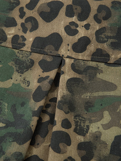 Cotton Camouflage Print Long Sleeve Shirt for Men - Casual Outdoor Style?