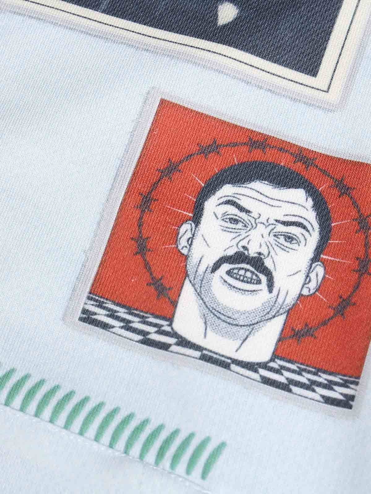 Stylish Graphic Hoodie with Unique Patchwork Design for Men